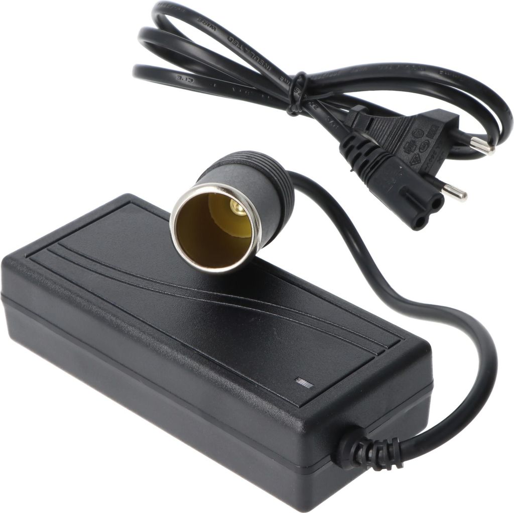 Spannungswandler passend für 12 Volt Kühlboxen, 100-240V AC Produktbild 