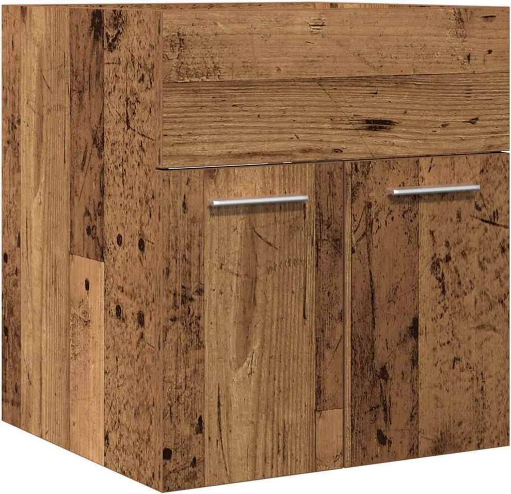 Sottolavabo Economico Legno Recupero 41x38,5 cm | Robusto e Pratico