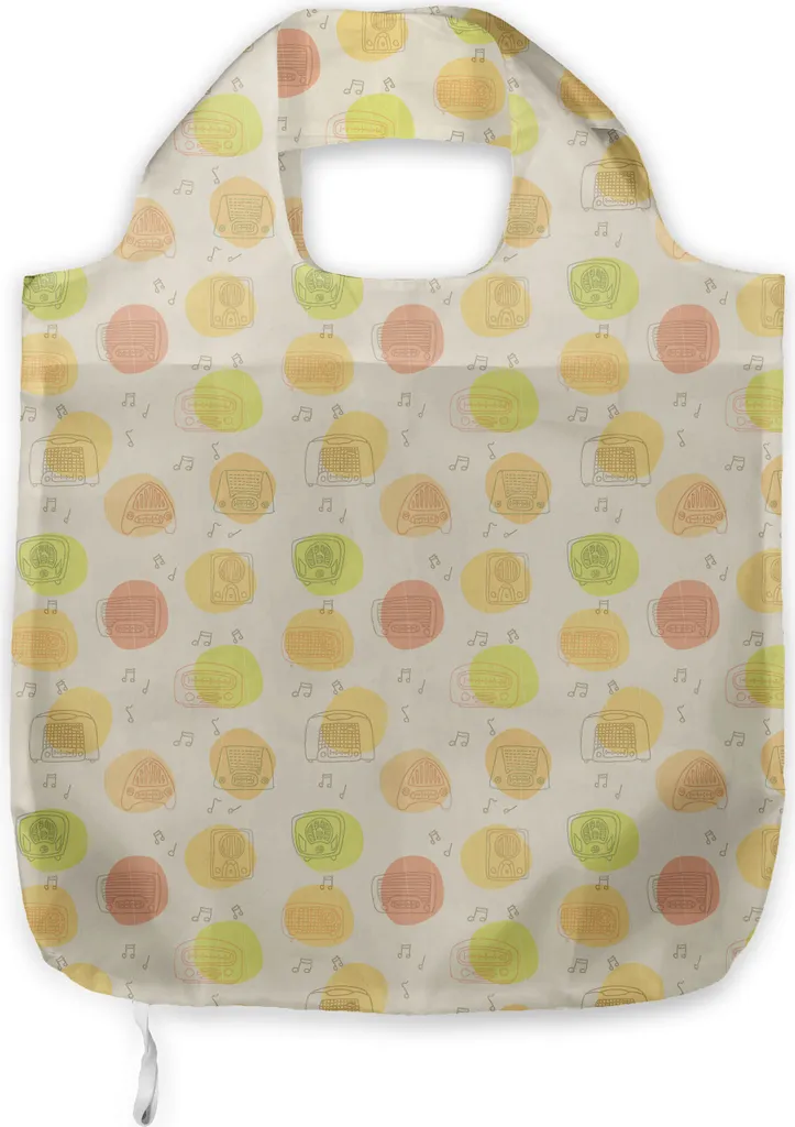 Borsa Spesa ABAKUHAUS Fifties Radio-Pop-Vintage | Shopper in Tessuto