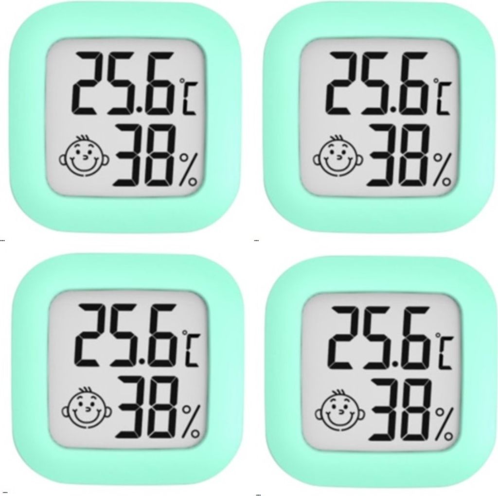 4X DigitalesThermo-Hygrometer für Innenräume, LCD Produktbild 