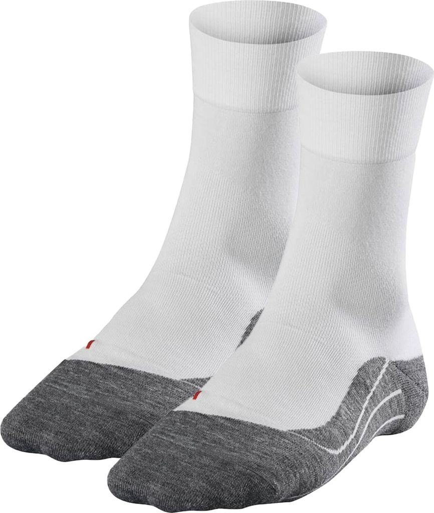 FALKE Herren Ergonomic Fitness Lauf Socken, Sport System 2er Pack - RU4 Sportsocken Weiß/Grau (2020) 42-43 (8-9 UK)