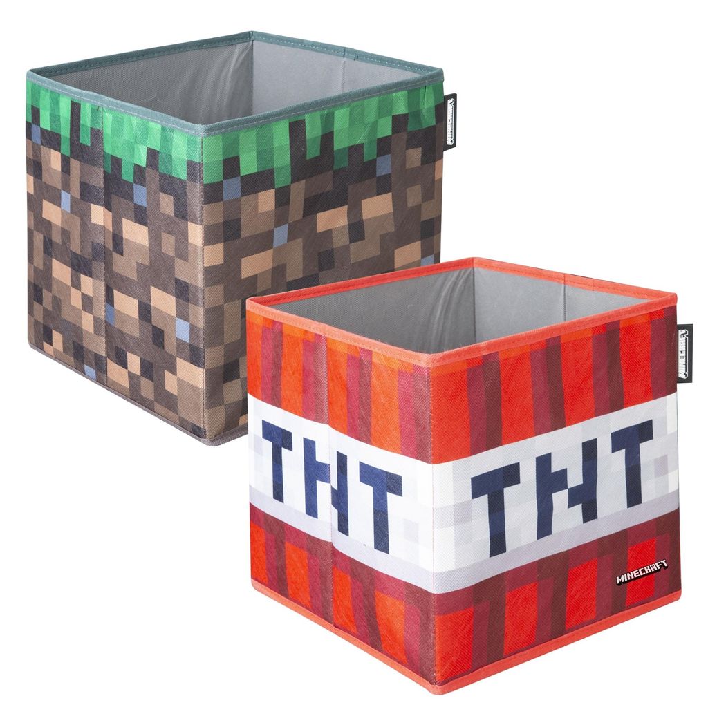 roba Stoffboxen 'Minecraft' 2er Set - Faltbarer Grasblock Produktbild 