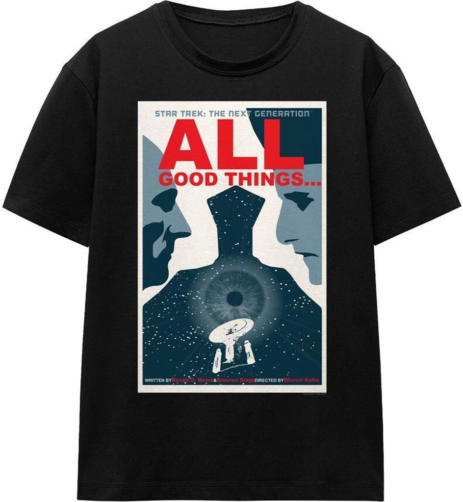 Star Trek - "The Next Generation Season 7 Episode 25" T-Shirt für Herren/Damen Uni TV16625 (L) (Schwarz)