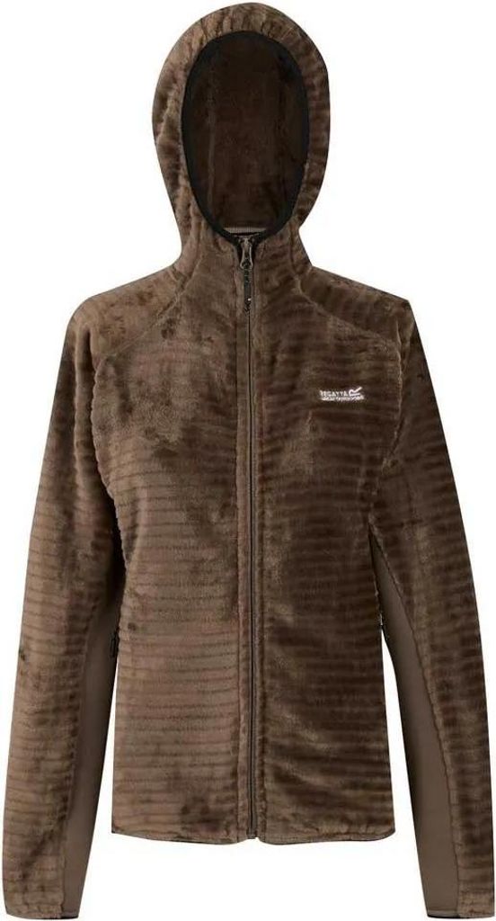 REGATTA Endra Fleecejacke Kapuzenjacke Damen braun 34