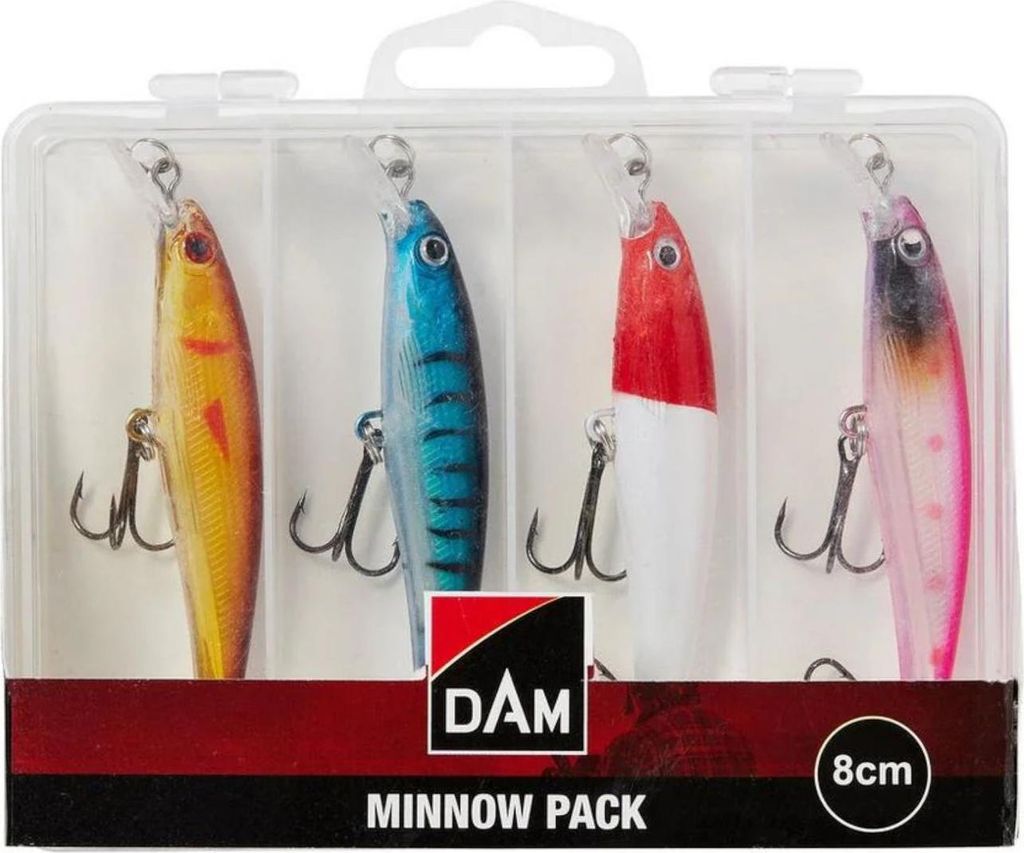 DAM Minnow Pack Lure Box Mixed 8 cm 8 g Wobbler