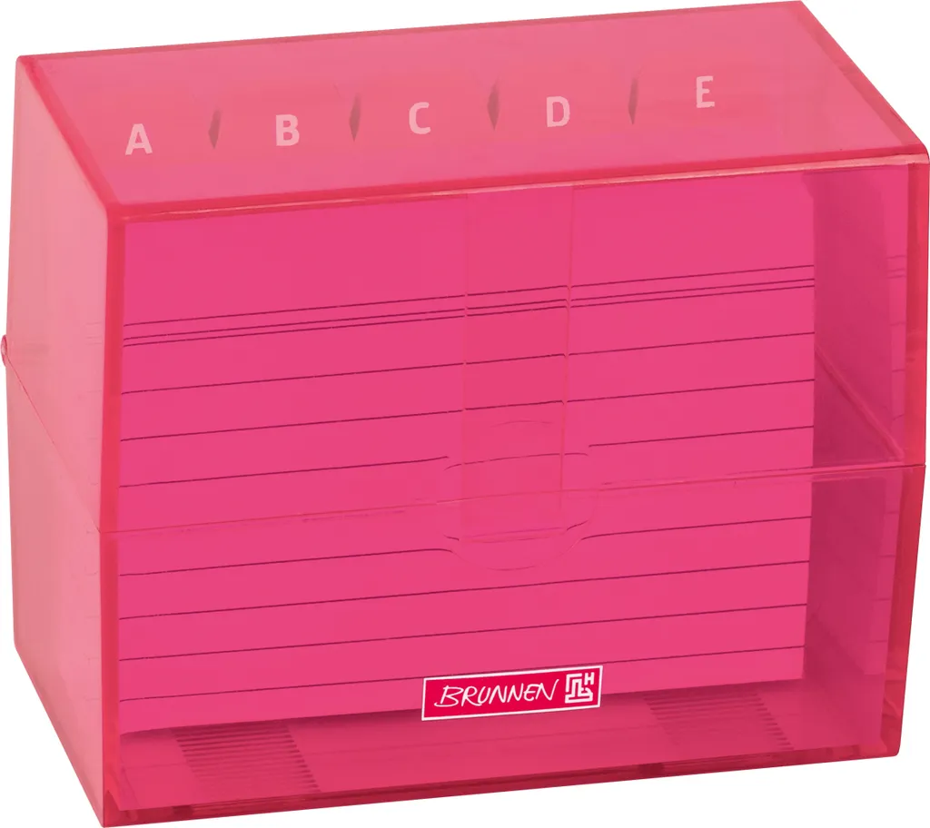 Boîte à fiches A7 BRUNNEN 102057025 robuste avec mécanisme tulipe