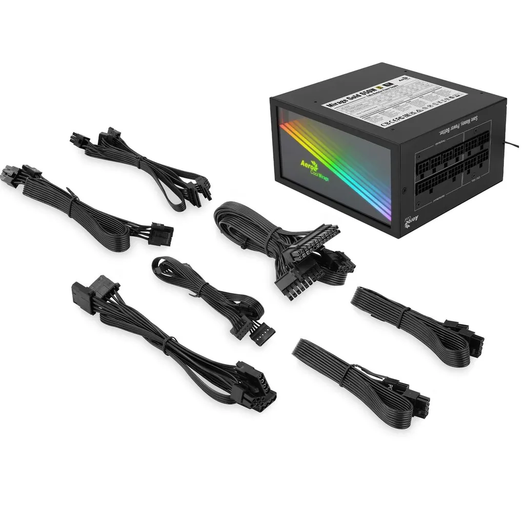 Alimentation PC 650W Silencieuse Aerocool Mirage Gold certifiée 80 Plus