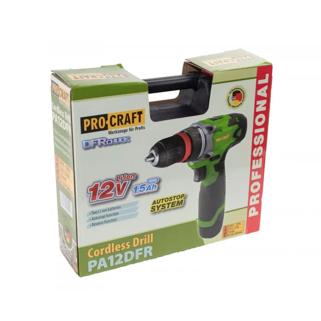 Perceuse visseuse 12V Procraft PA12DFR avec Batterie Lithium et DFR - 7