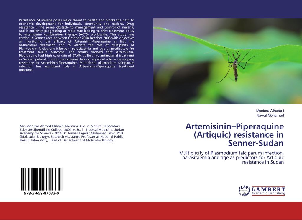 Artemisinin-Piperaquine (Artiquic) resistance in Senner-Sudan