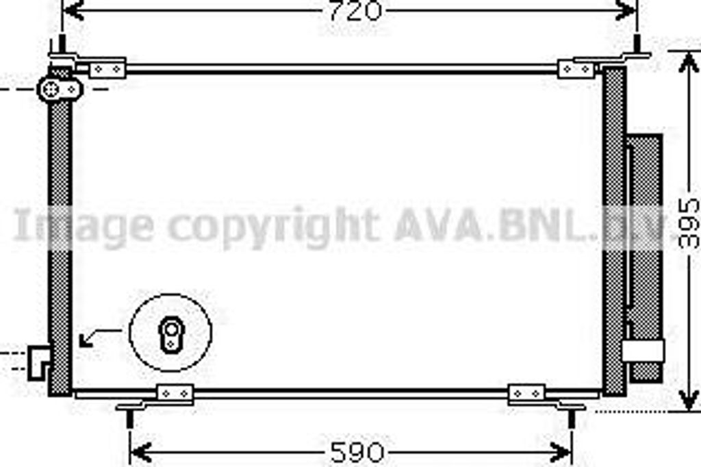 AVA HD5201D Kondensator, Klimaanlage OE 80101SCAA01 kompatibel mit CR-V
