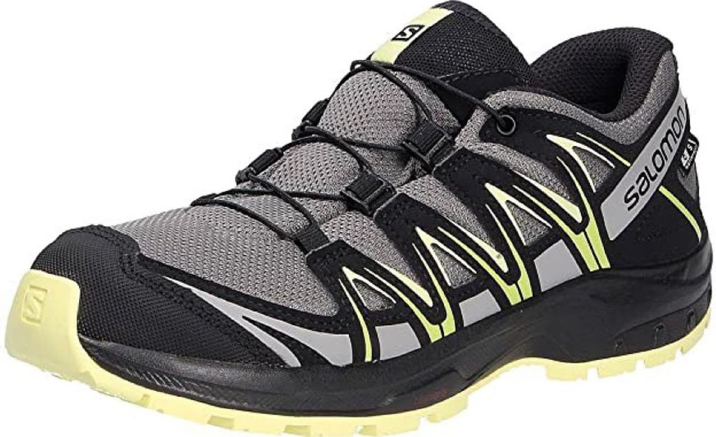 Salomon XA Pro 3D CSWP J Kinderschuhe Burschen Outdoor Halbschuhe Wanderschuh Schwarz Freizeit, Schuhgröße:33 EU