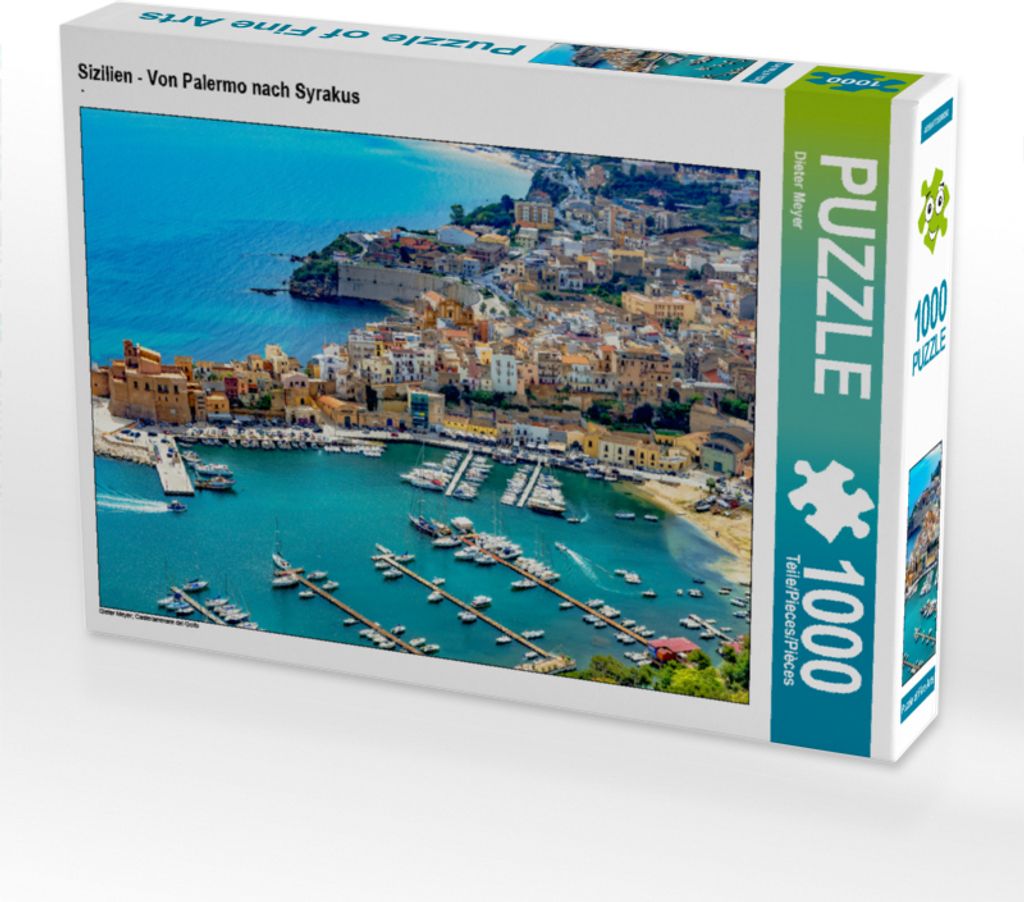 CALVENDO Puzzle Sizilien - Von Palermo nach Syrakus 1000 Teile Puzzle quer | 1000 Teile Lege-Größe 64x48cm Foto-Puzzle für glückliche Stunden