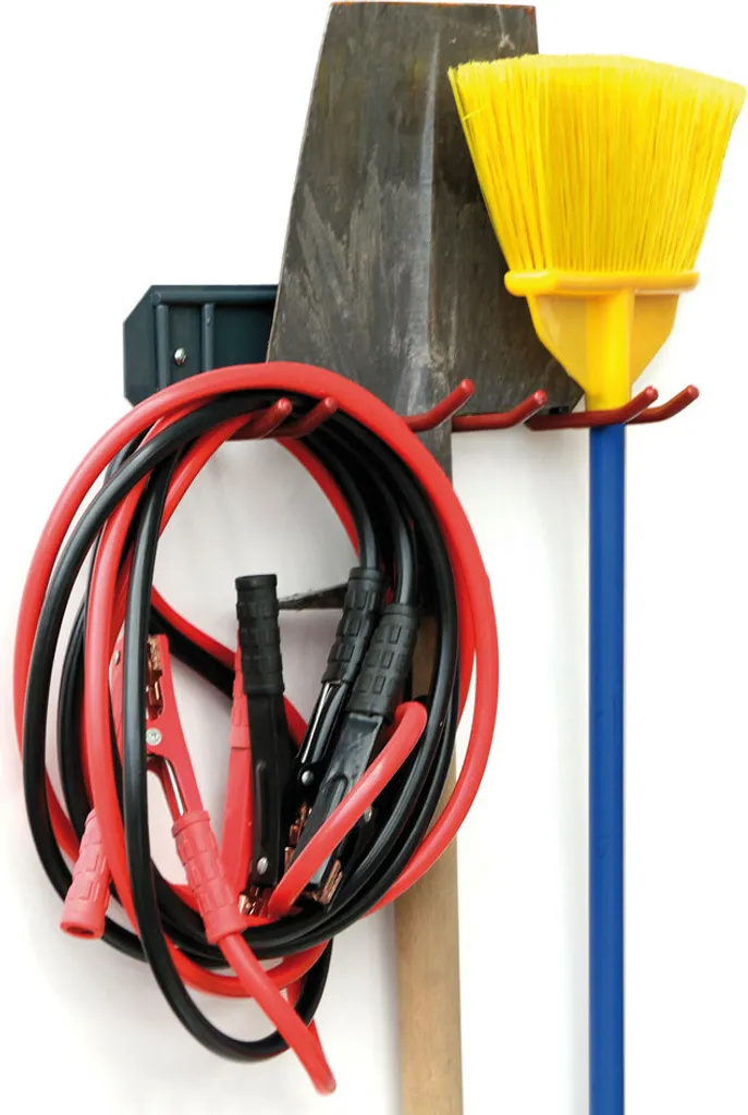 Rangement Mural de Garage Support Porte-outils Modulable Polyvalent Noir