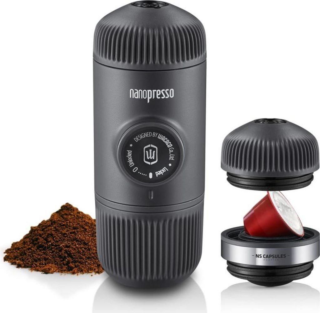 Wacaco Nanopresso , Čierna, Kávová kapsula, 18 bar, 0,08 L, Obrázok produktu 