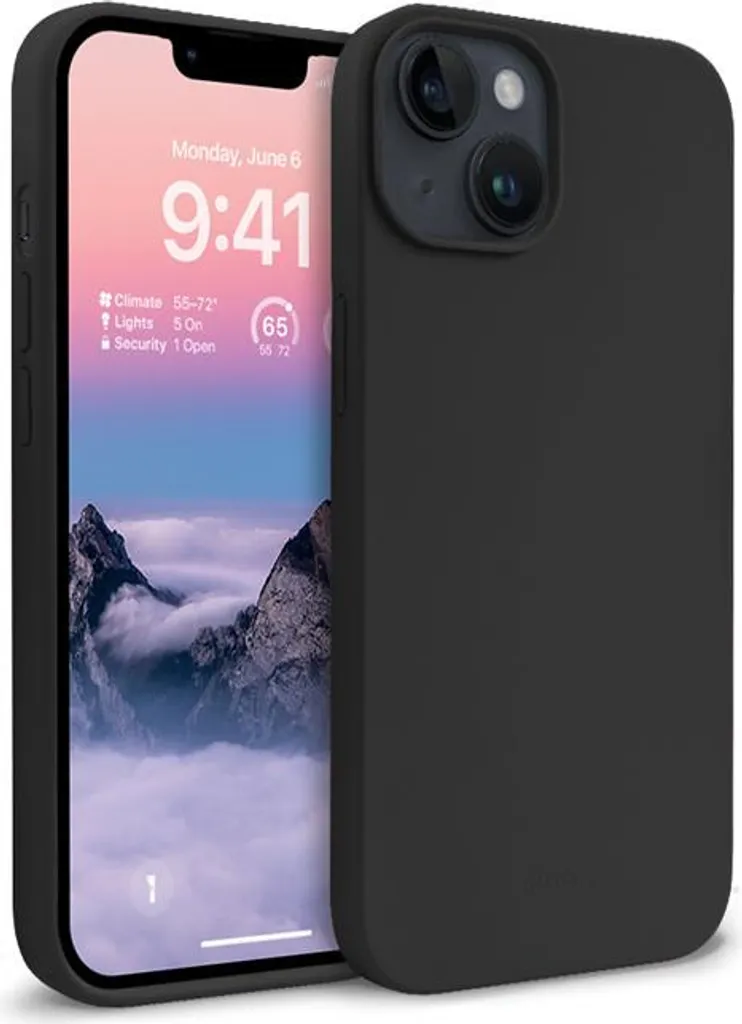 Cover Protettiva iPhone 14 Plus Crong Color Black - Anti-Shock