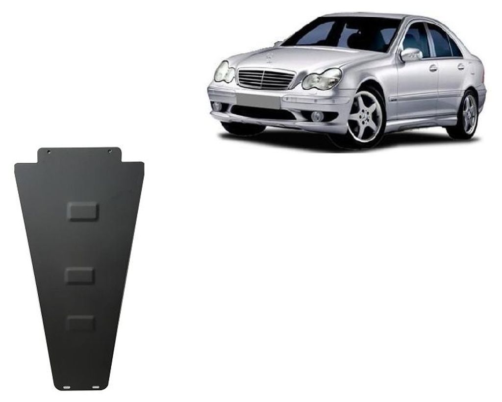 Unterfahrschutz aus Stahl für Automatikgetriebe der Marke Mercedes C-Clasee W203