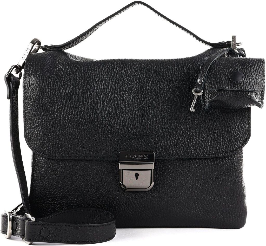 Gabs Leder Schultertasche Umhängetasche Shaila Handbag Black schwarz