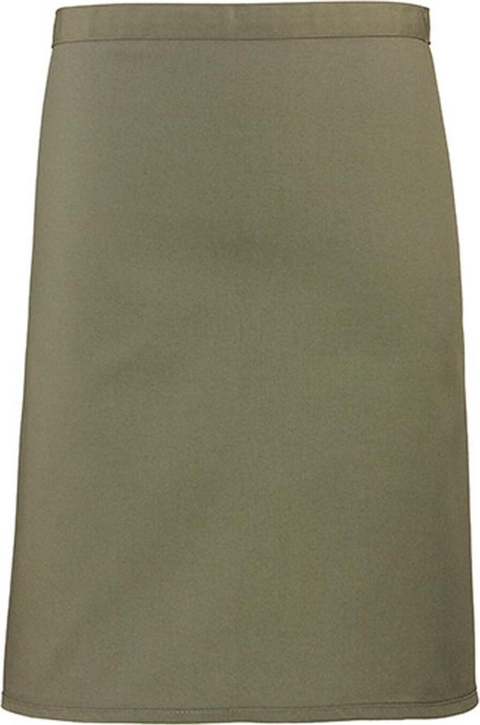 Premier Workwear PR151 | Bistroschürze - 70 x 50 cm - Hauswäsche: bis 60 °C - Farbe: Olive (ca. Pantone 378) - Größe: 70 x 50 cm