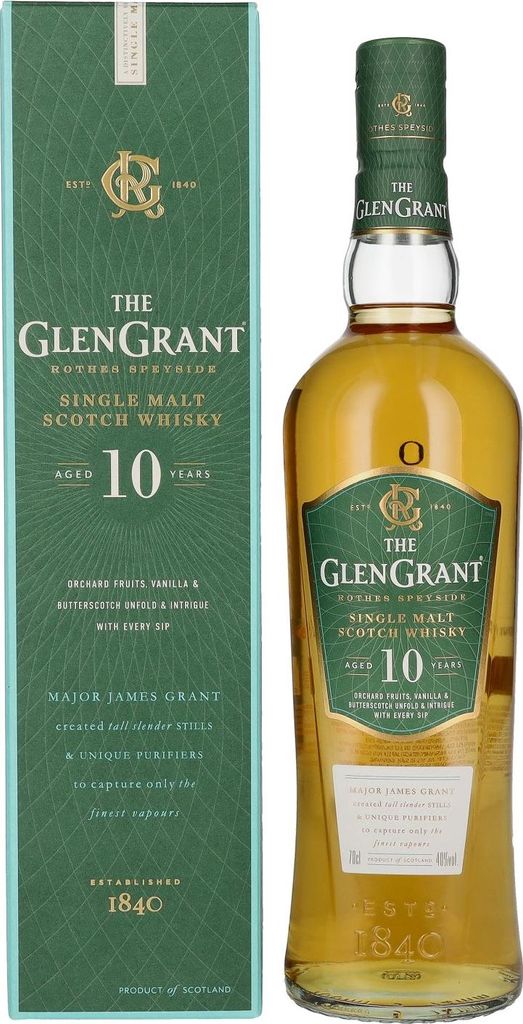 Glen Grant 10 Years Old Single Malt 40% Vol. 0,7l en boîte Image du produit 