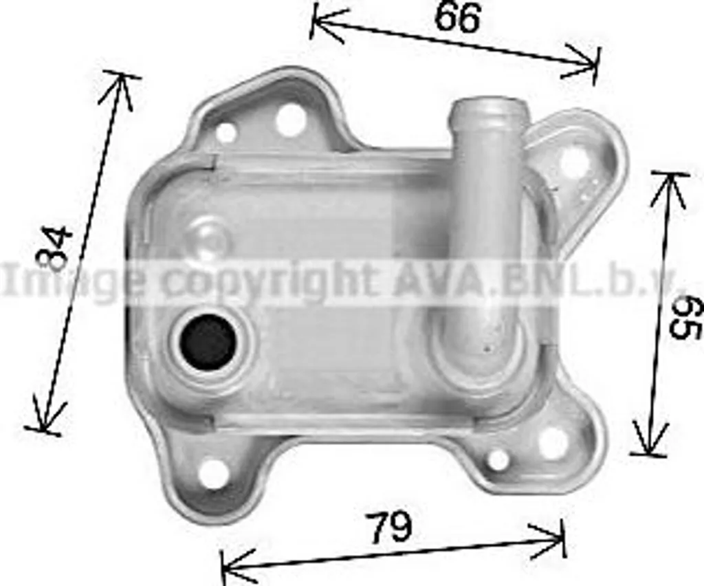 Refroidisseur d'huile moteur AVA OL3716 OE 5650345 pour Corsa C Combo