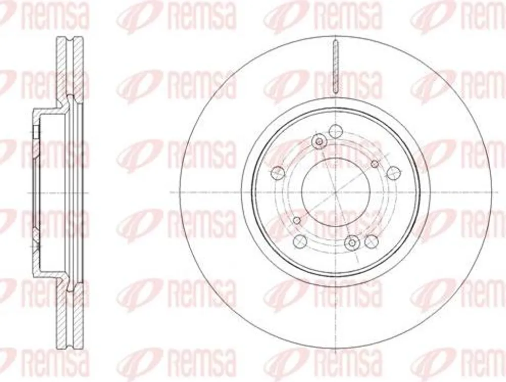 Disque de frein avant ventilé pour HR-V compatible OEM 45251T8MG01