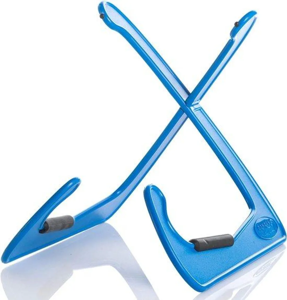 Support de guitare électrique bleu réglable XANADU pour studio et scène