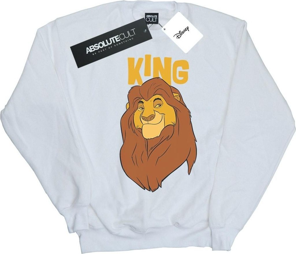 Disney - "The Lion King Mufasa King" Sweatshirt für Herren BI30475 (XL) (Weiß)