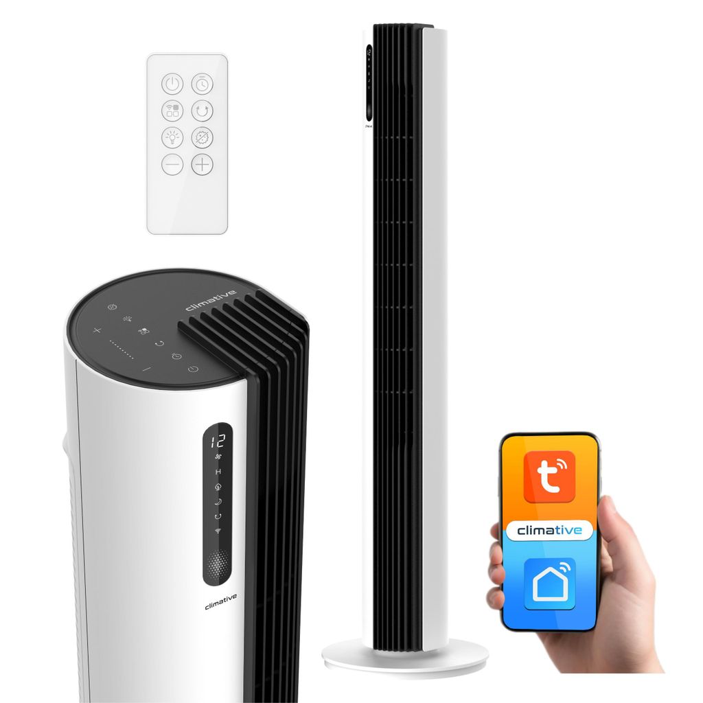 Wentylator kolumnowy PURE Plasma 110cm WIFI Tuya Cichy Zdjęcie produktu 