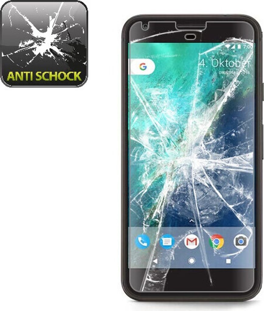 6x Panzerfolie für Google Pixel XL ANTI-SCHOCK Produktbild 