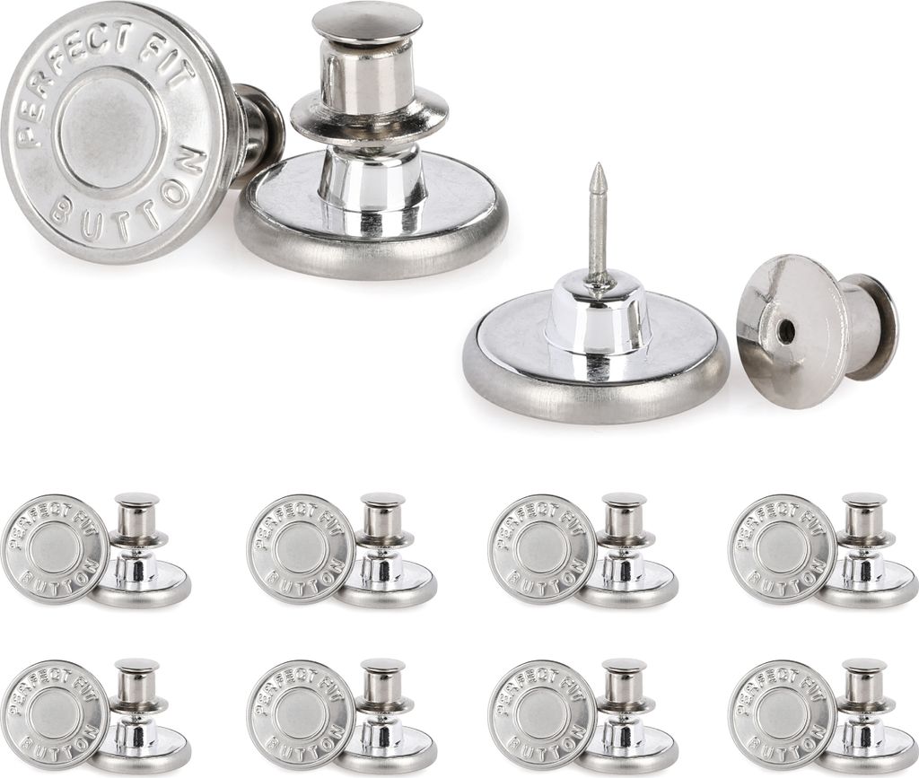 Jeansknöpfe 17mm metallisch verw. Produktbild 