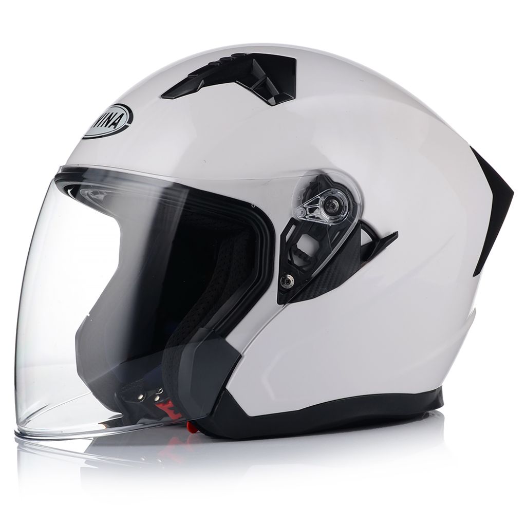 Jethelm Motorradhelm Roller Helm Jet | mit integrierter Sonnenblende | ECER 22.06 XL 61-62cm