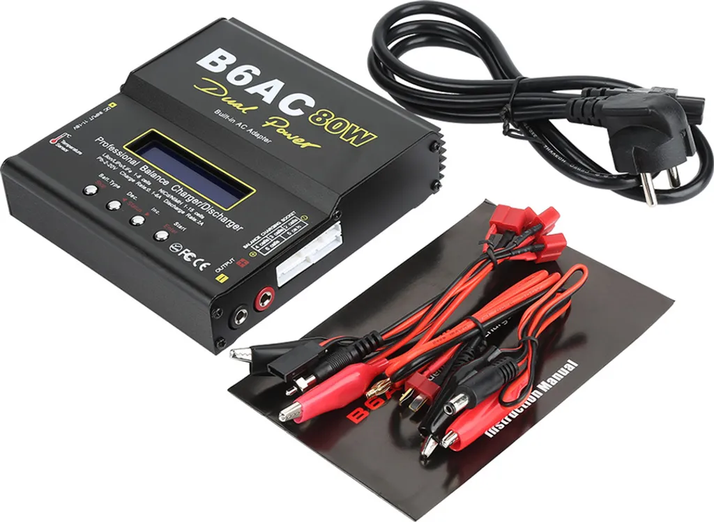 Chargeur B6AC 80W Balance Charger pour Batteries LiPo et NiMH RC