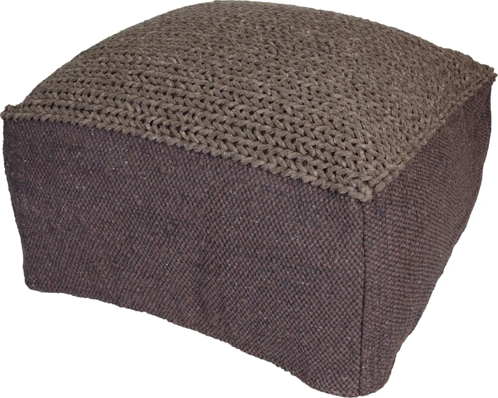 Coussin d'assise Bailee Marron 60cm en Tissu Épais Haute Qualité