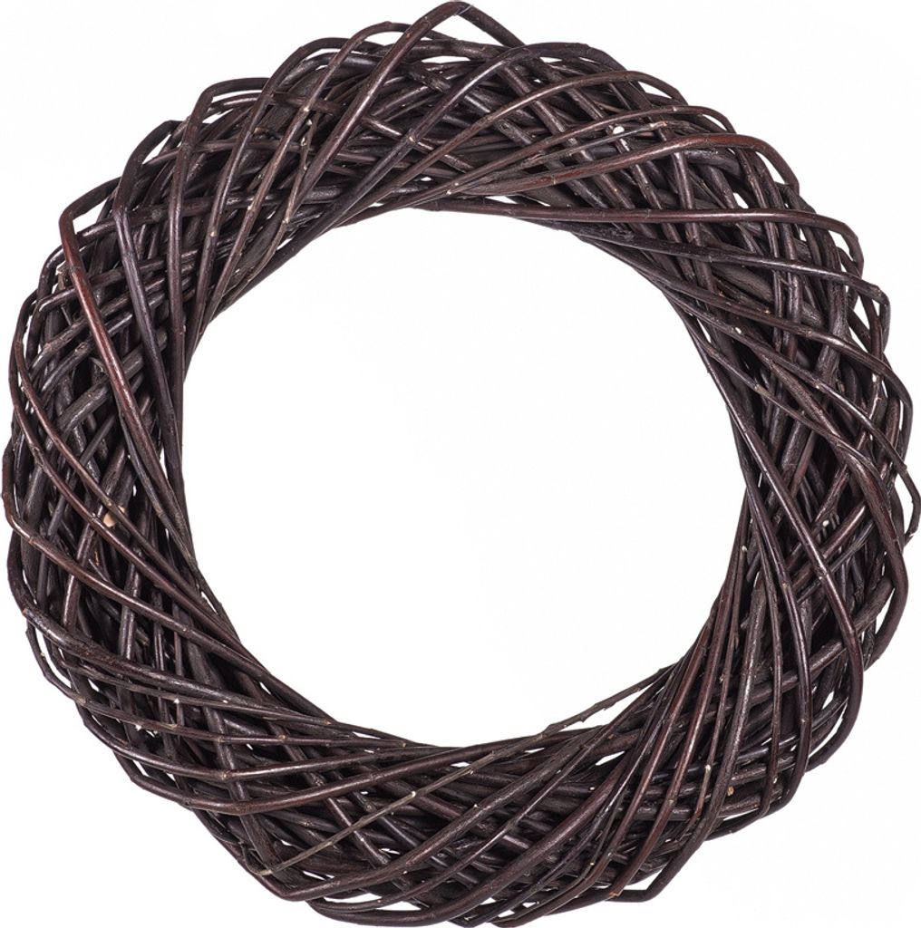 JIPRO Kranz aus Weide dunkel Merano II. - Weidenkranz - Ø 35(cm)