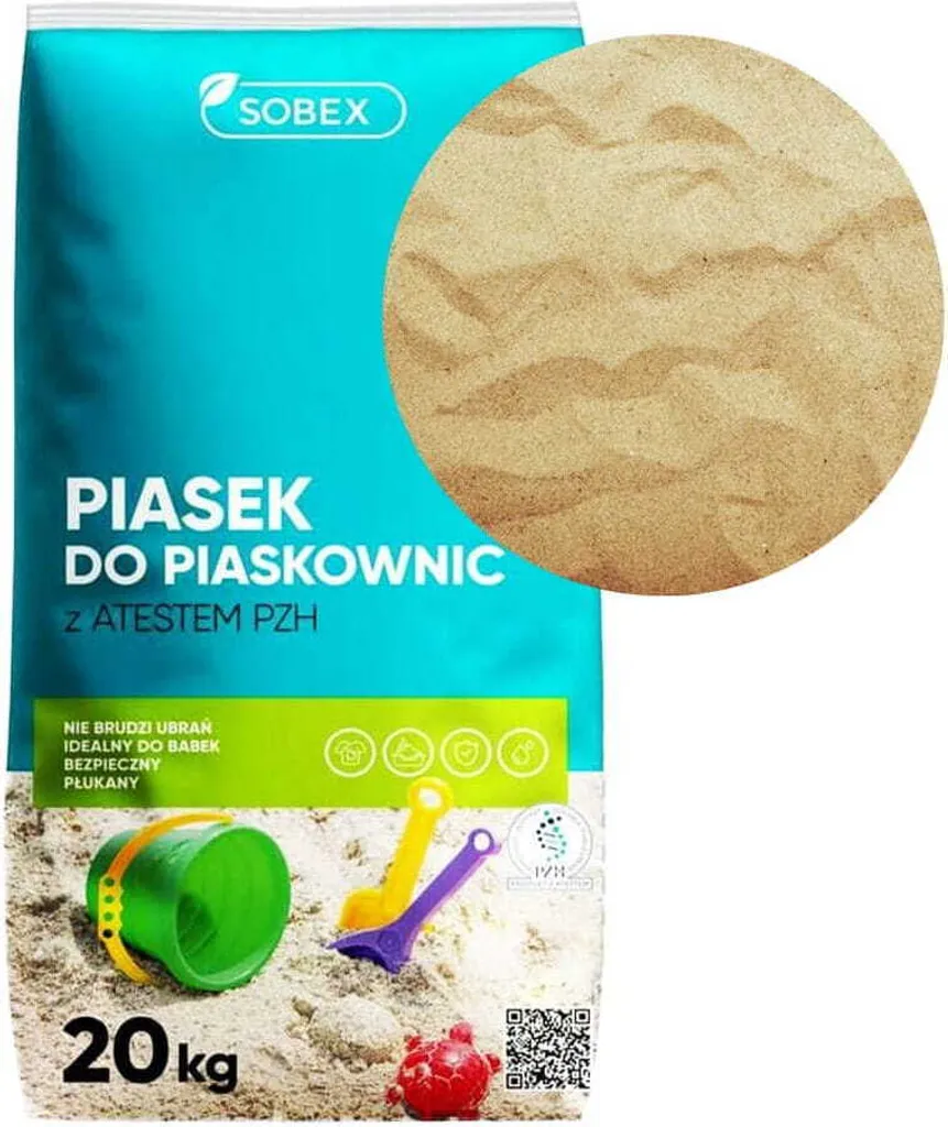Sable pour bac à sable certifié 20 kg - Sans poussière et prêt à l'emploi