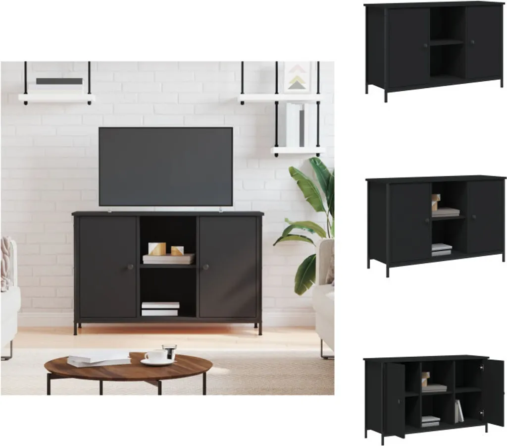 Mobile Porta TV Nero 100x35x65 cm vidaXL | Arredo Living Moderno