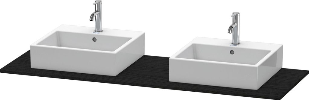 DURAVIT XS063HB1616 Konsole Xsquare zwei Ausschnitte
