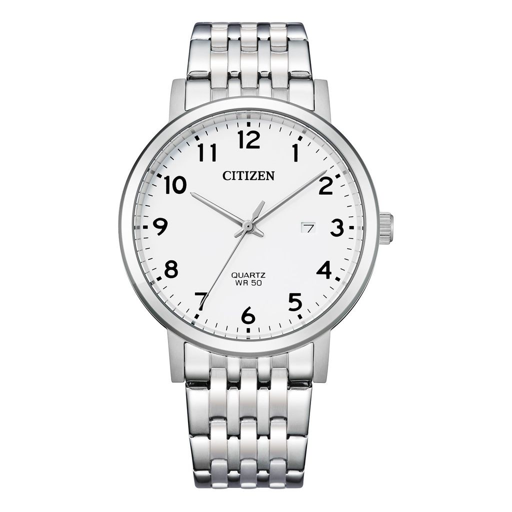 A product shot of a men's wristwatch.