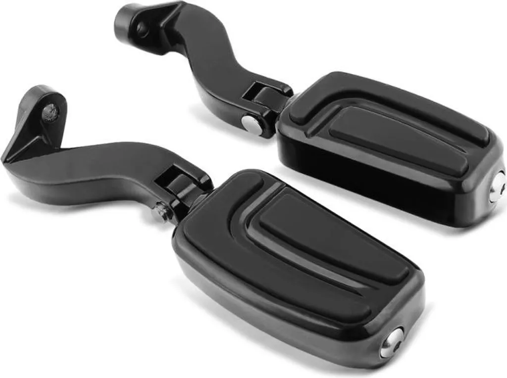Marche-pieds passager et supports noirs Harley Road King 1994 à 2023