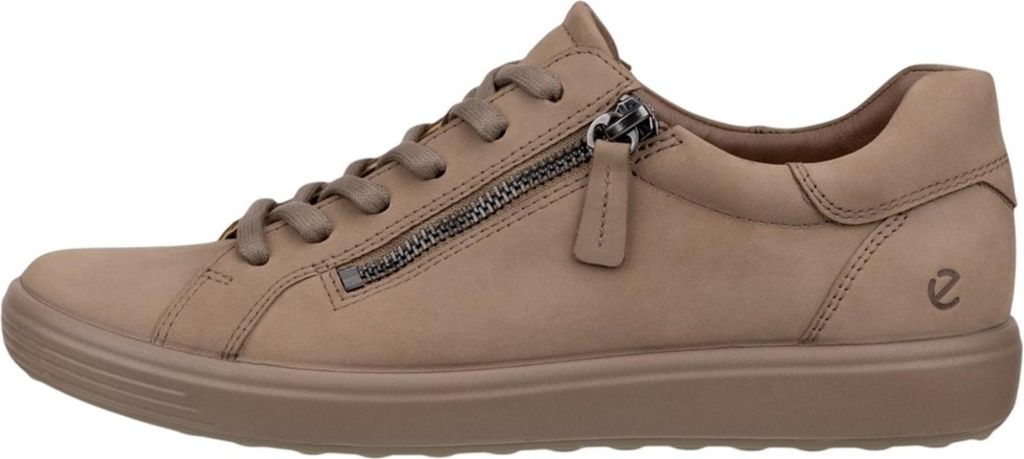 Ecco Soft 7 Side Zip Lace Taupe/taupe 38