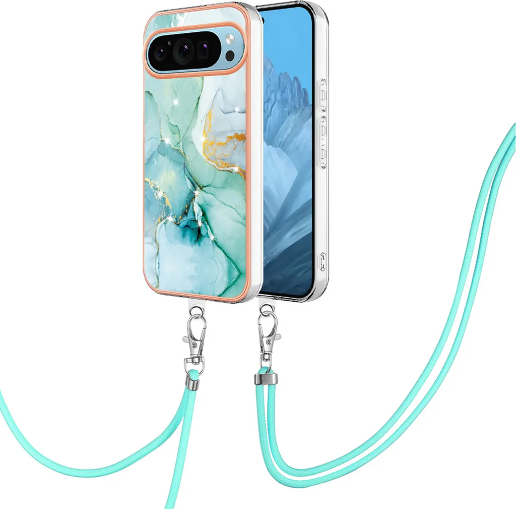 Custodia Google Pixel 9 Pro XL Cinturino Verde - TPU per Outdoor