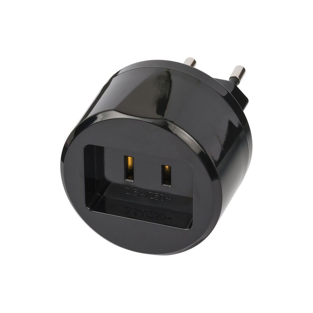 brennenstuhl Reisestecker USA / Eurostecker mit 2,5A Sicherung