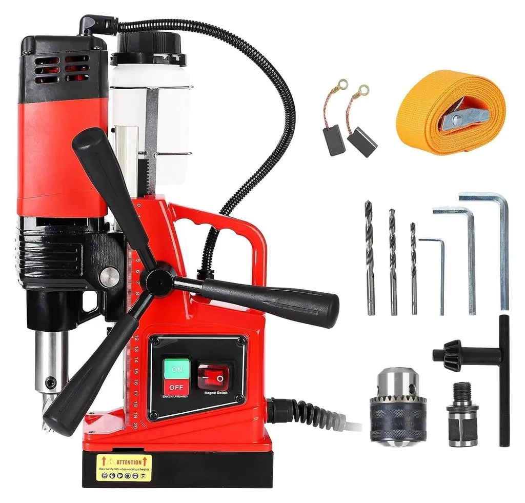 Machine à percer magnétique 1300W Noire - Équipement de Perçage Pro