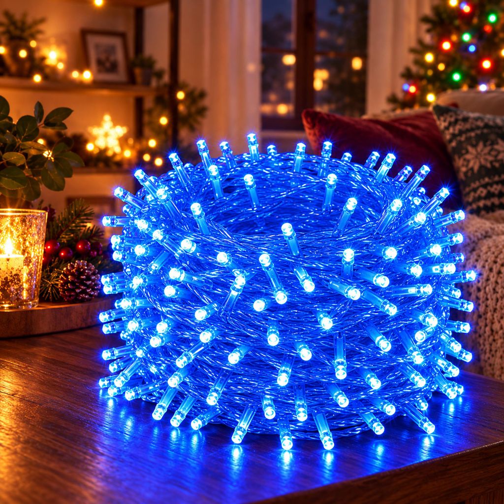50M 400LEDs 8 modes Chaîne d'éclairage courant, minuterie, Image du produit 