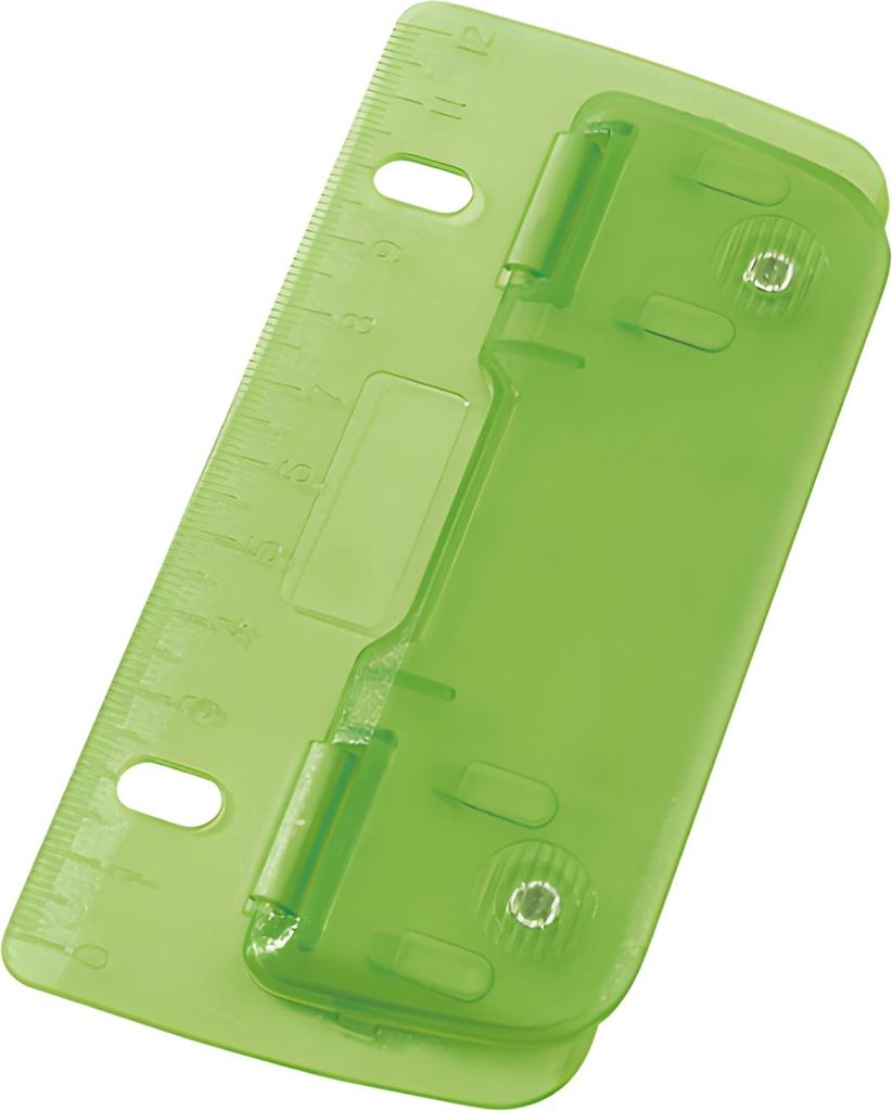 WEDO Taschenlocher Stanzleistung: 3 Blatt ICE grün Produktbild 