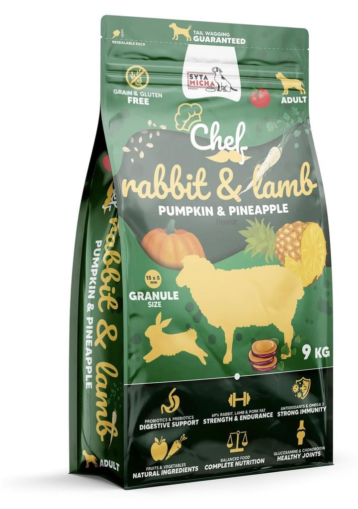 Granule pro psy králík a jehněčí, dýně a ananas 9 kg Obrázek produktu 
