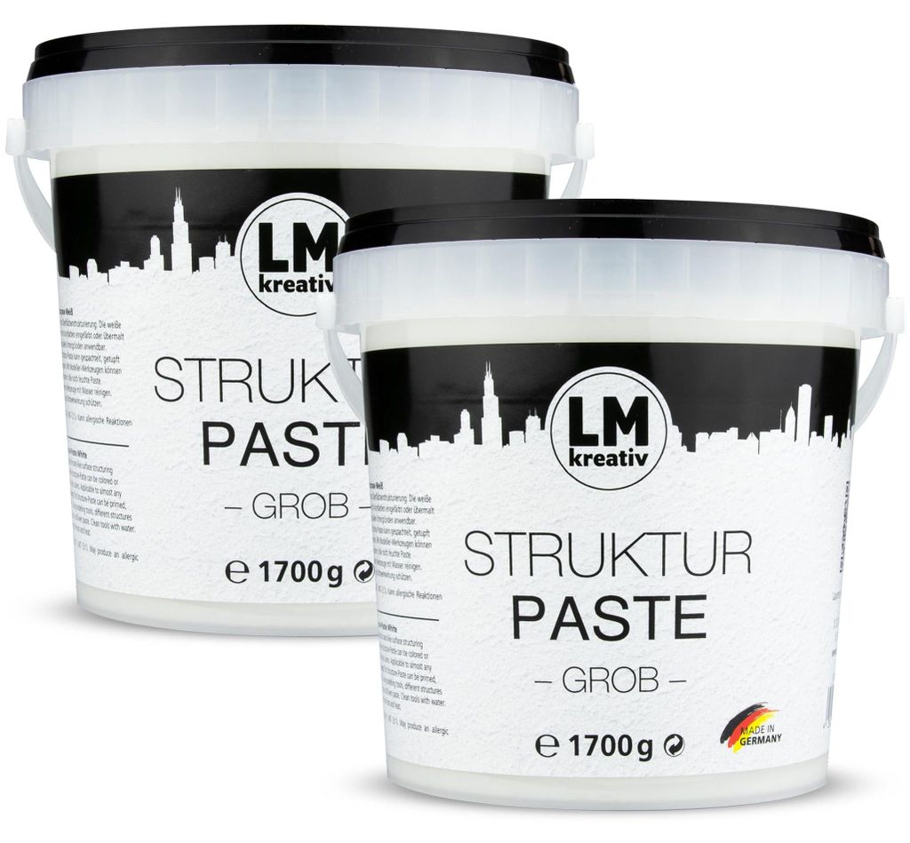 LM-Kreativ Strukturpaste grob 3,4 kg, Weiß – Texture Paste Produktbild 