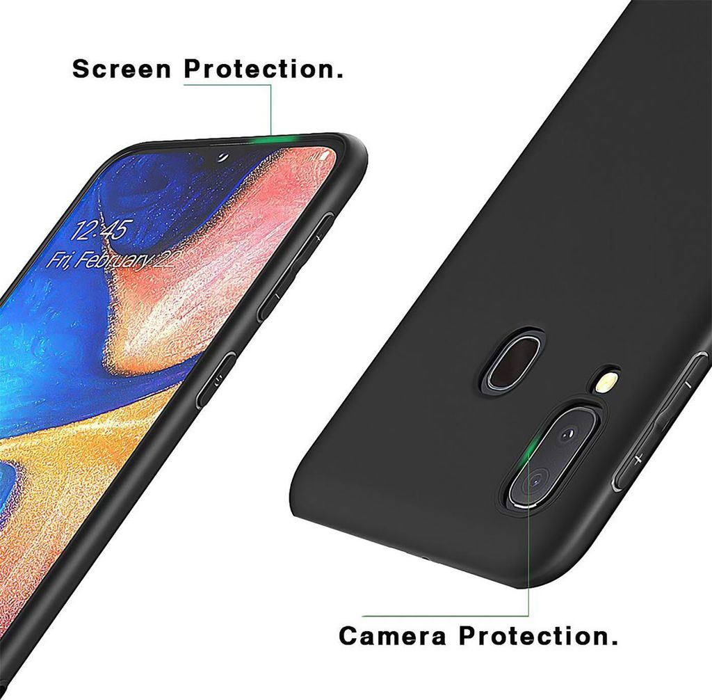 Silikon Hülle für Samsung Galaxy A20e Schutzhülle Matt Produktbild 4