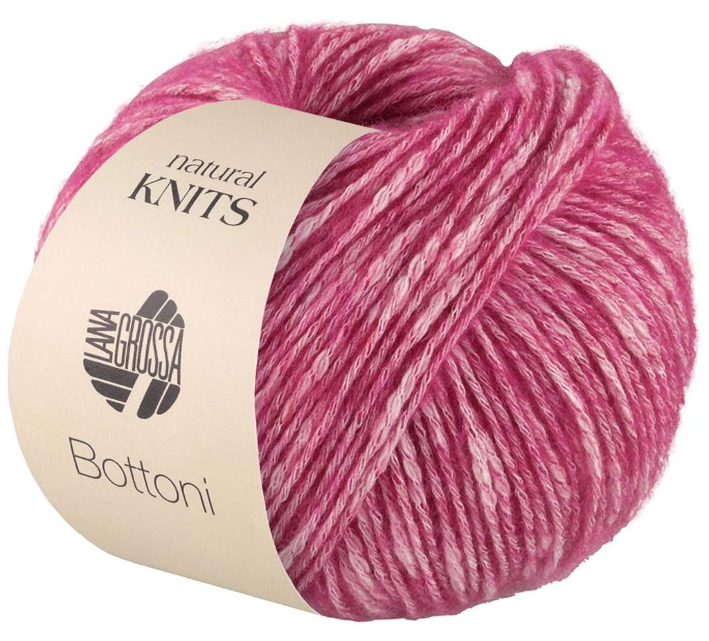 Lana Grossa - Bottoni 0004 pink rohweiß Produktbild 