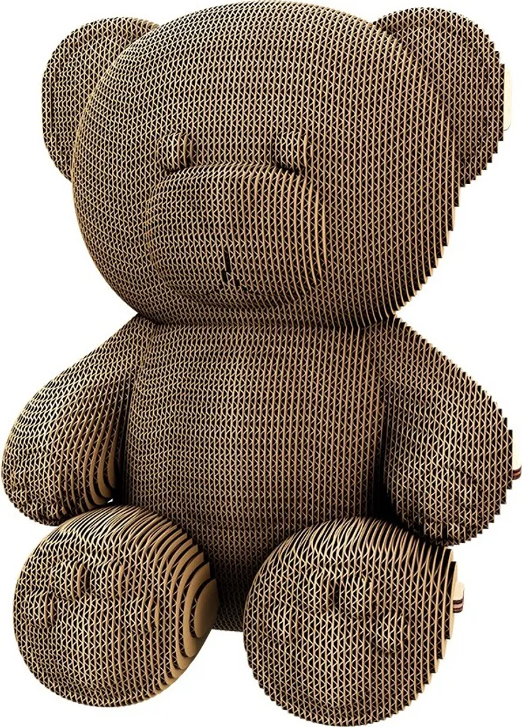 Puzzle 3D ours 149 pièces en carton prédécoupé sans colle ni outil